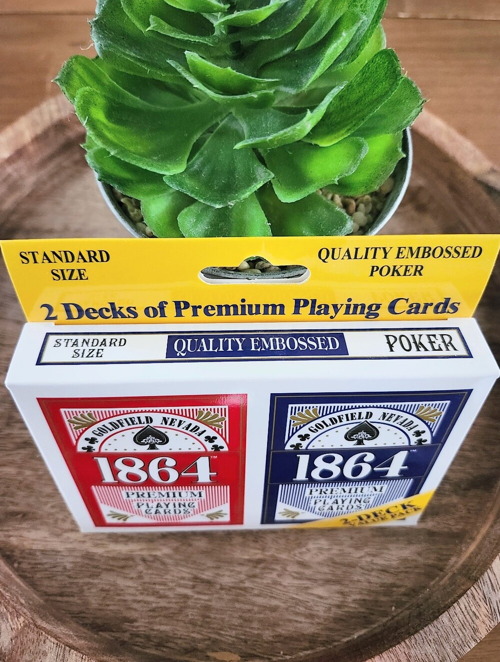2 Pack Playing cards NEW embossed quality 1864 premium GOLDFIELD NEVADA